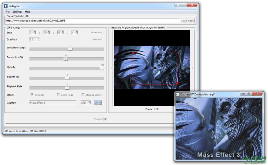 GIF动画制作工具Instagiffer