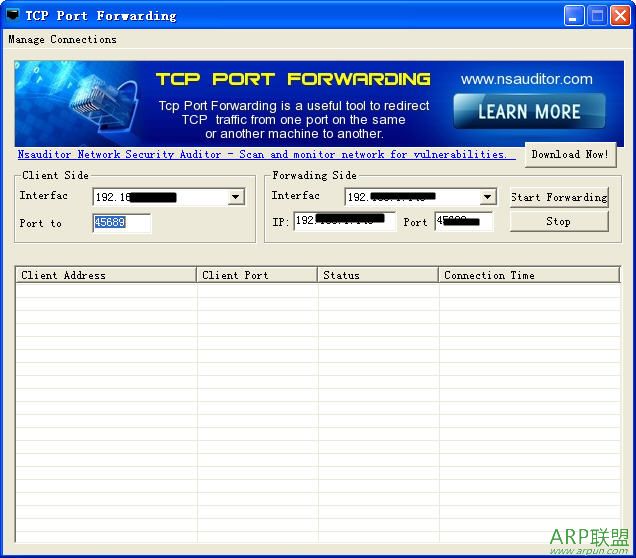 TCP�˿��ض��� Tcp Port Forwarding