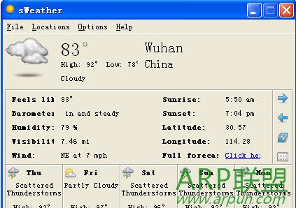 ����Ԥ������(sWeather)