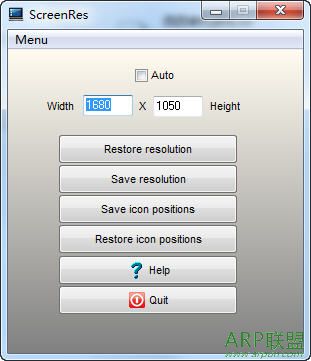分辨率图标恢复工具 ScreenRes