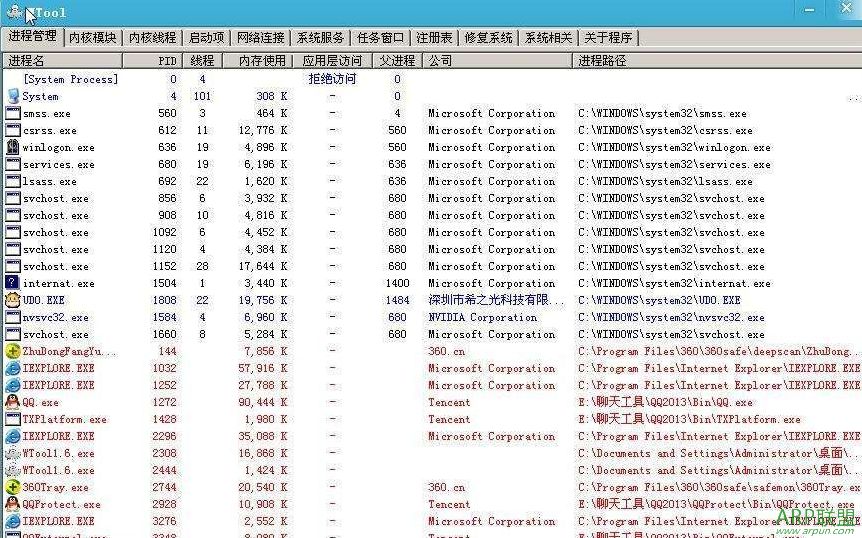 WTool(无驱版高级手工杀毒工具)