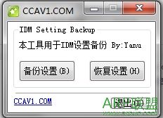 IDM设置备份工具