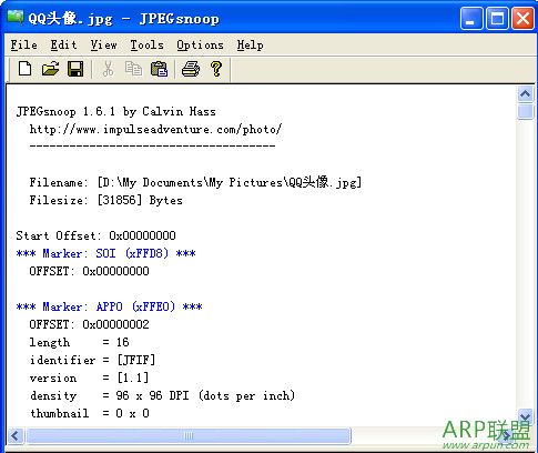 JPEGsnoop������ͼƬ�Ƿ��޸ġ�
