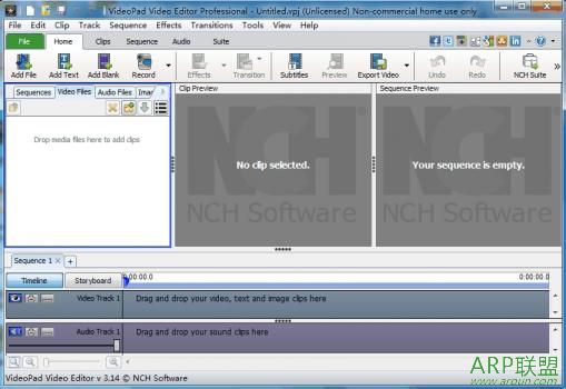 入门级视频编辑软件(VideoPad Video Editor)