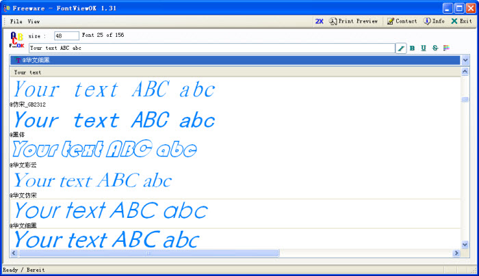 FontViewOK ����Ԥ��