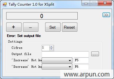 ��Ƶֱ����̬���ֹ���(Tally Counter)