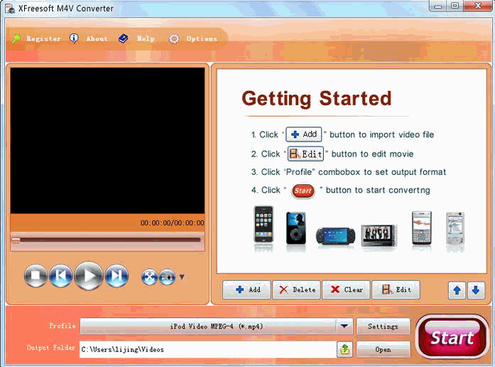 xfreesoft m4v converter