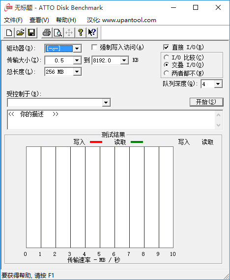 硬盘检测工具(ATTO Disk Benchmark)