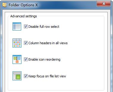 Folder Options X v1.6