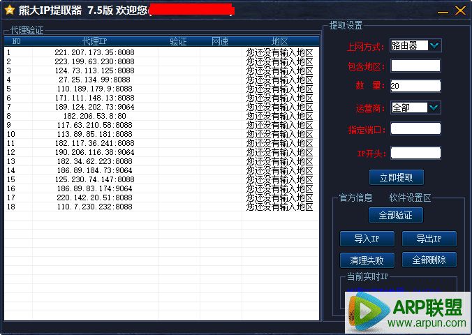 熊大IP提取系统