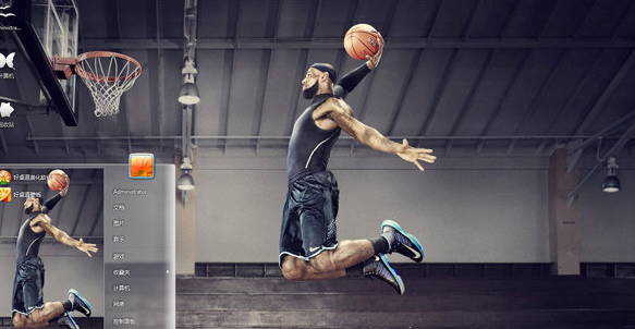 NBA詹姆斯电脑主题