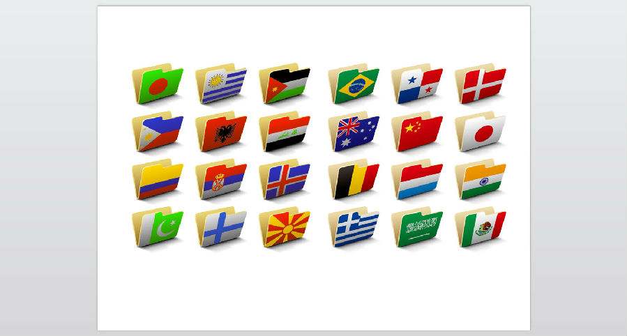 世界各国主题PPT素材