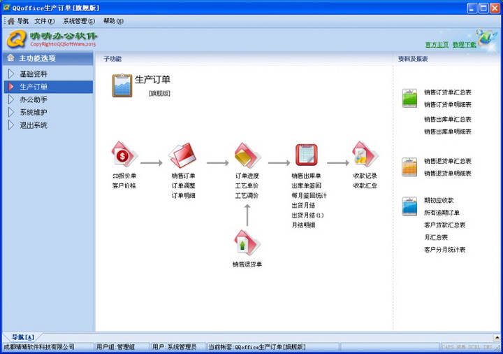 QQoffice生产管理系统