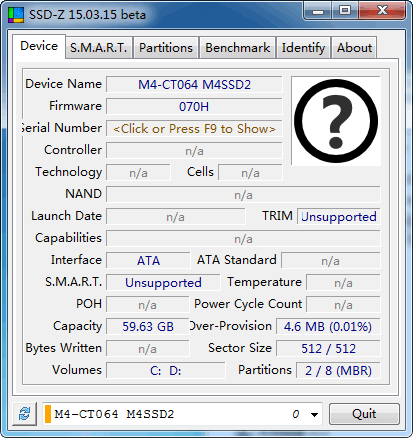 SSD-Z(固态硬盘检测工具)