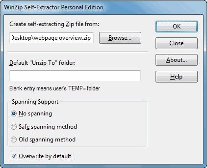 WinZip Self-Extractor