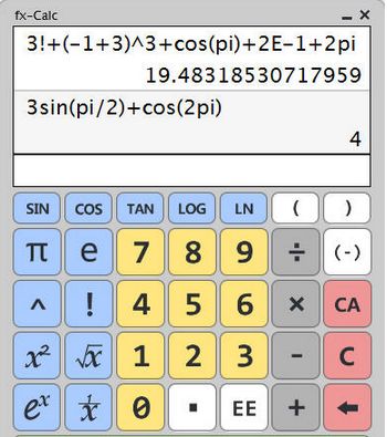fxCalc科学计算器