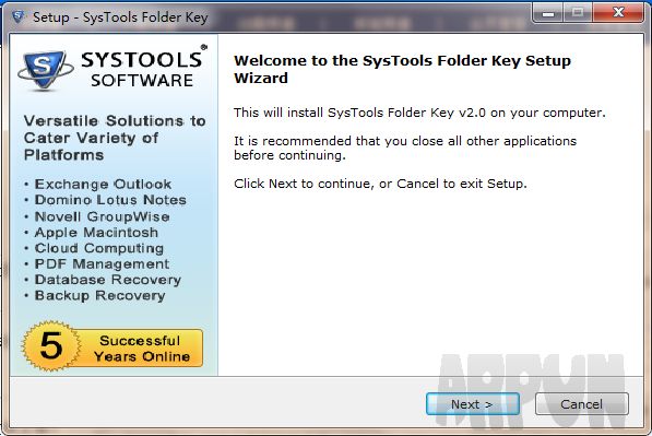 SysTools Folder Key