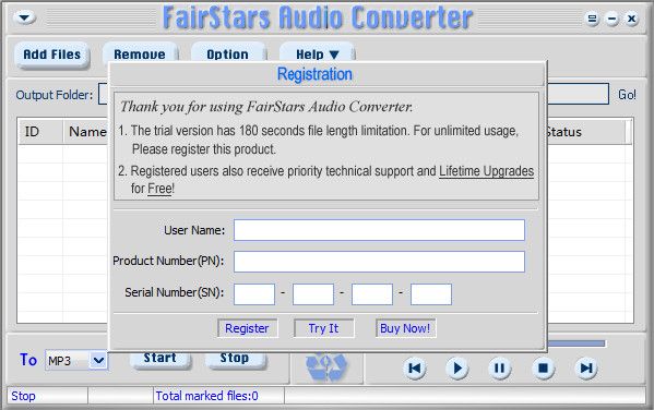 FairStars Audio Converter
