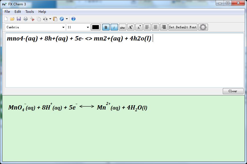 化学公式编辑器(Efofex FX Chem)