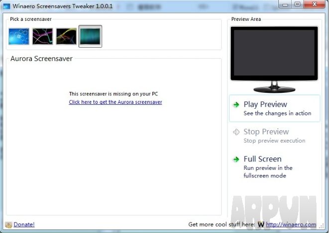 Winaero Screensavers Tweaker