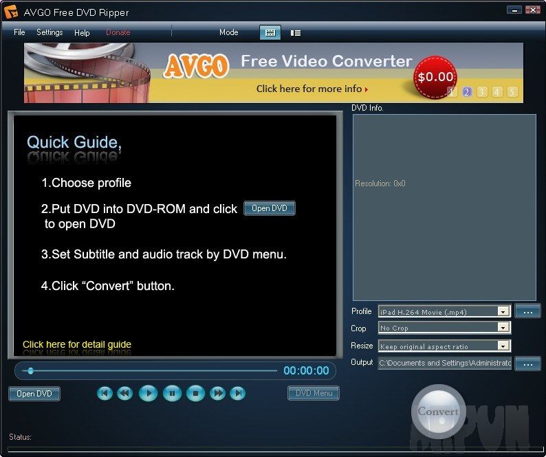 AVGO Free DVD Ripper