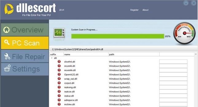 DLL错误修复软件 DLL Escort 2014