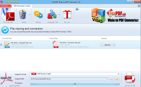 Visio转换到PDF转换器