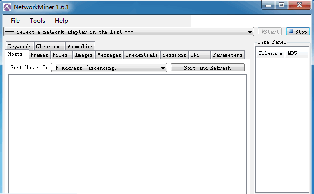 NetworkMiner(网络数据分析)