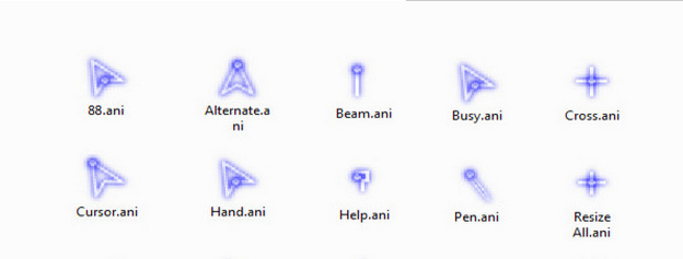 荧光紫鼠标指针