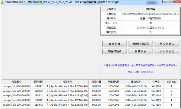 云购获得的商品