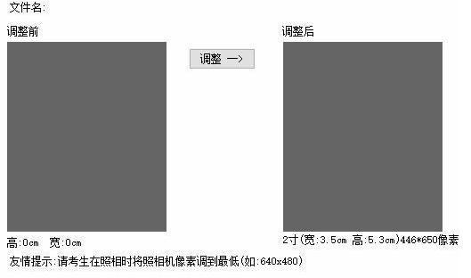 简历一寸两寸照片生成器