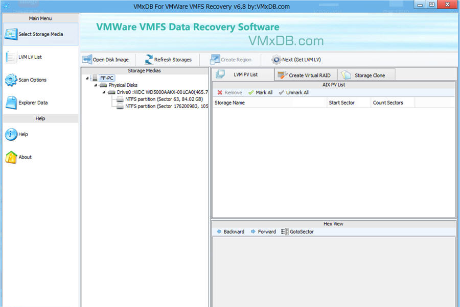 VMFS数据恢复软件VMxDB For VMFS