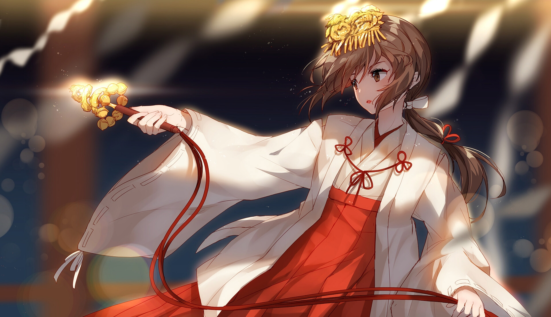 Wallpaper Engine你的名字三叶巫女 1080P动态壁纸