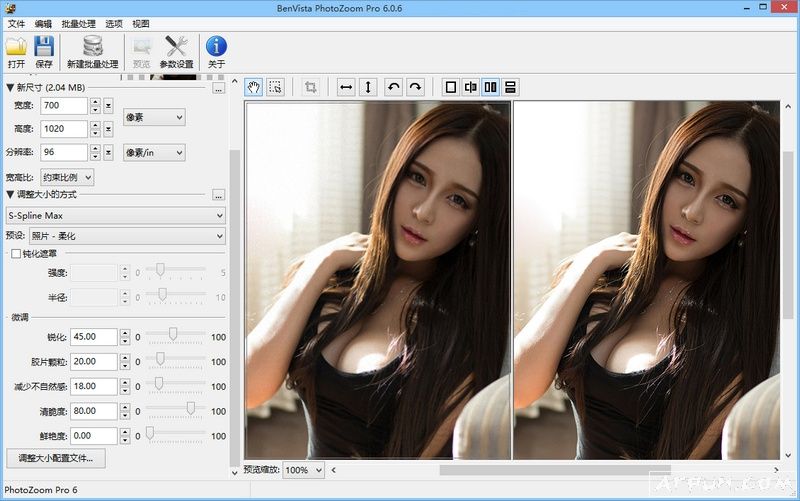 PhotoZoom Pro v7.1.0 破解专业版单文件