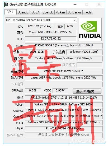 Geeks3D 显卡诊断识别工具