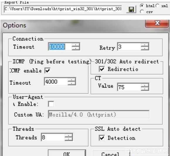 httprint指纹识别工具