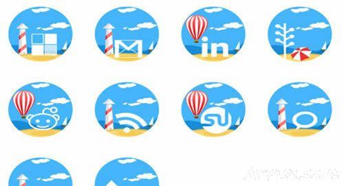 小程序度假相关系列图标