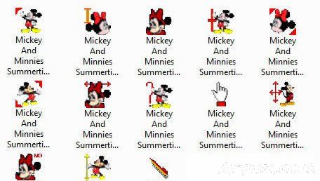 萌萌哒米老鼠可爱桌面鼠标指针