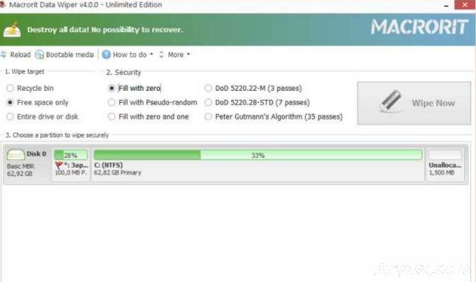 彻底删除文件Macrorit Data Wiper 注册版