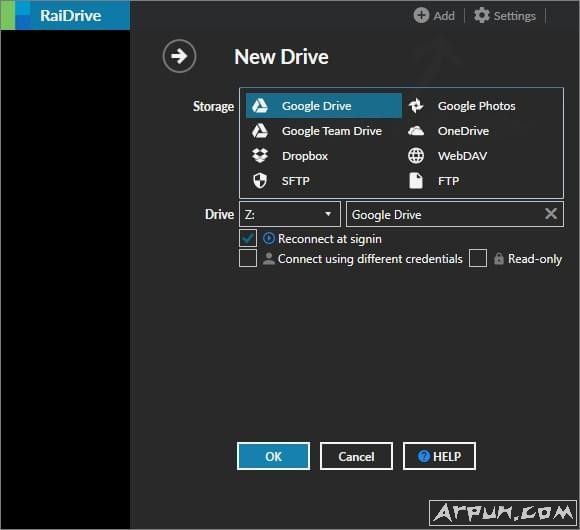 RaiDrive(网盘映射到本地工具)