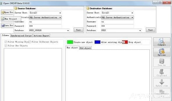 DBDiff 数据库比对