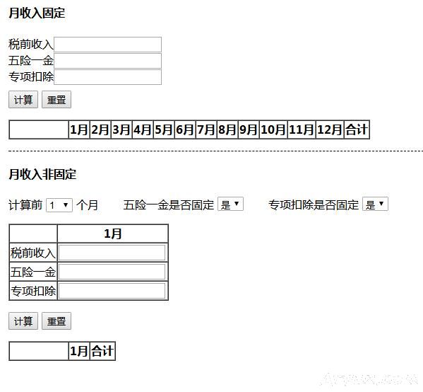 2019年个税计算器pesonalincometax