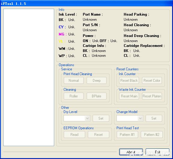 佳能G1800 G2800清零软件