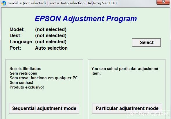 epson 1300清零软件