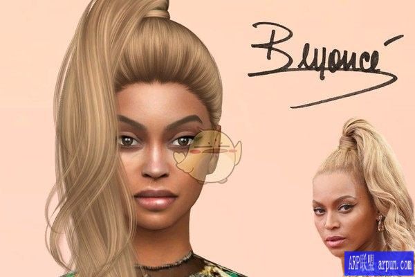 模拟人生4MOD Beyonce同款马尾MOD