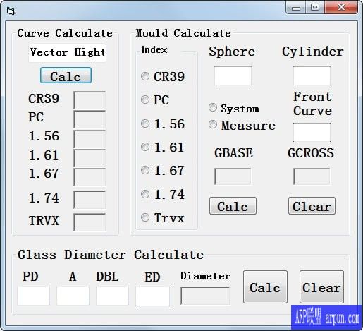 眼镜片光学计算器