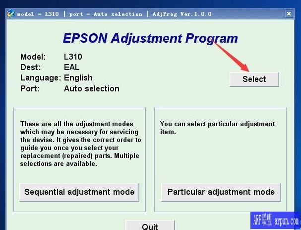 L360打印机废墨清零、故障恢复软件